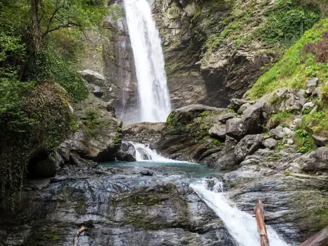 Ninoskhevi waterfall in Lagodekhi